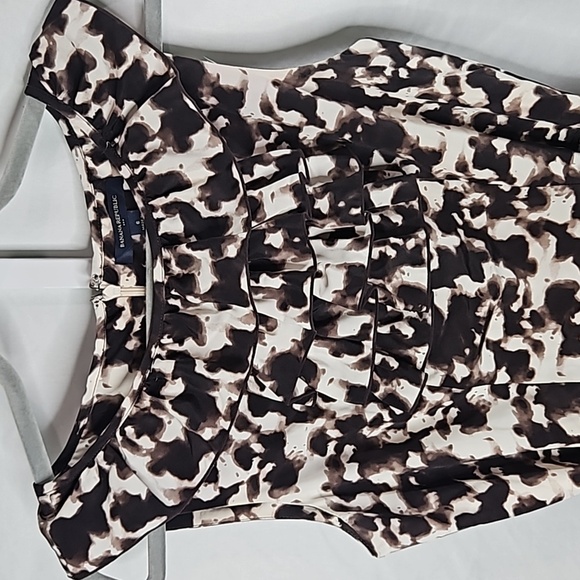 Banana Republic Brown & White Sheath Dress Size 6 - Picture 2 of 7